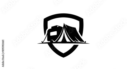 Tent and Trailer Shield Logo