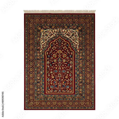 Colorful Traditional Persian Style Rug with Intricate Floral Pattern