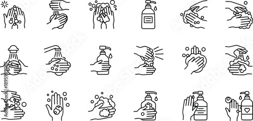 Collection of 16 vintage style illustrations of various antique items