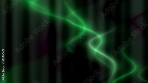 Exploring Abstract Light Waves in a Dark Green Space
