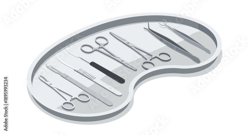 Artist Palette with Paintbrushes and Tools.