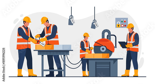 Construction workers collaborating on a building project together.