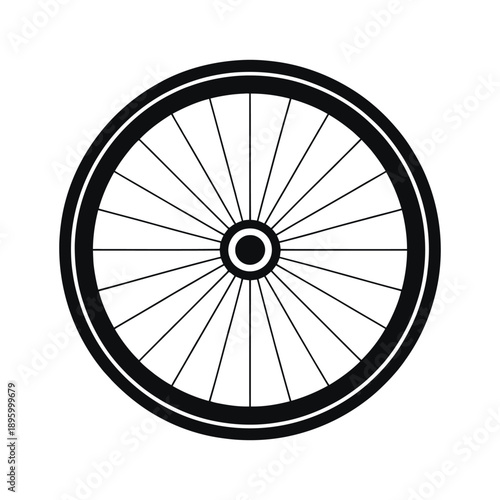 bicycle wheel vector illustration