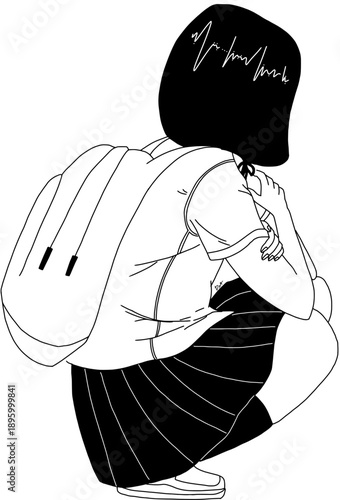 Student with Backpack