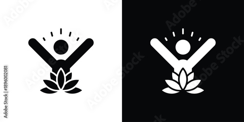 vibrant living Icon Sheet Black And White