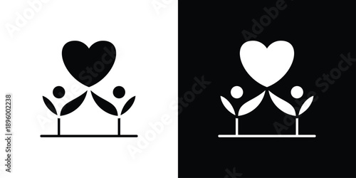 thrive together Icon Sheet Black And White