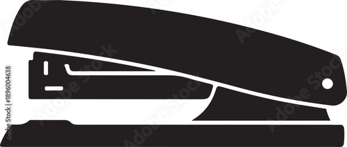 Stapler Silhouette on White Background