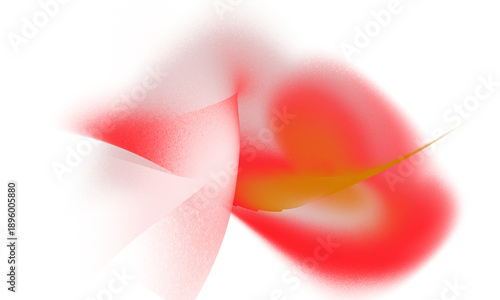 Red pinwheel flower isolated on a clean white background with a romantic decorative feel