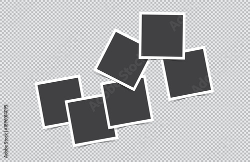 Creative Photo Collage Mockup Set on transparent background