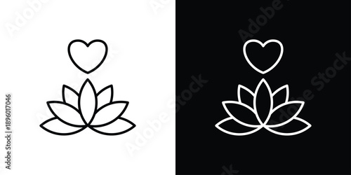 balanced living Icon Sheet Black And White