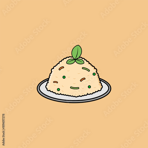 indian flat style veg biryani