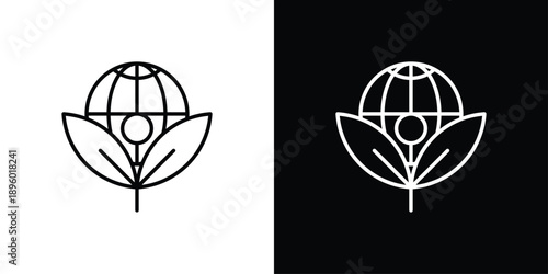 global fitness Icon Sheet Black And White