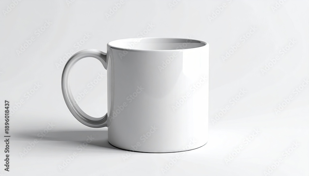 Fototapeta premium Ceramic mug in studio