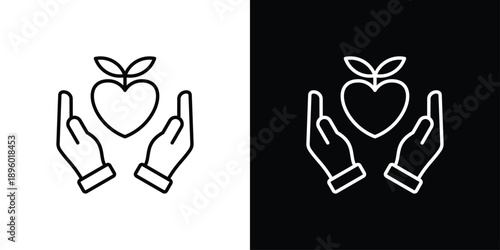 nourish Icon Sheet Black And White