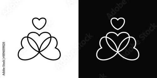 holistic harmony Icon Sheet Black And White