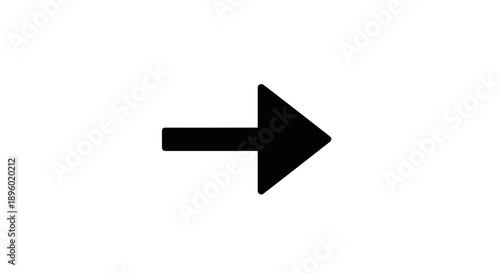 Simple Black Arrow Pointing to the Right.