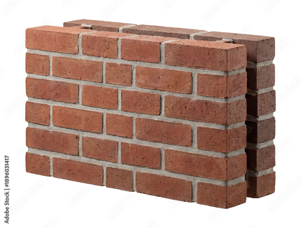 Obraz premium Old English bond brick facade.