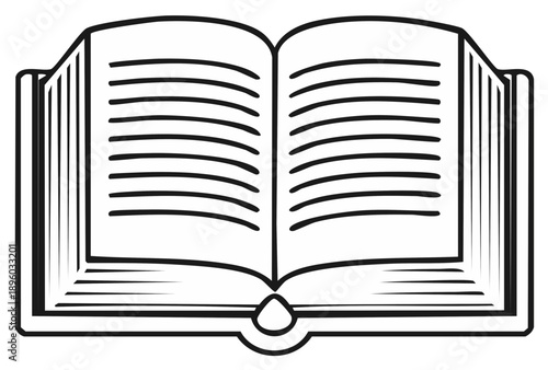 Open Book Illustration Symbol Graphic