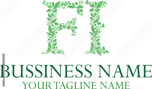 FI F fi initial logo | initial based abstract modern minimal creative logo, vector template image. luxury logotype logo, real estate homie logo. typography logo. initials logo