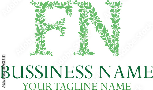 FN F fn initial logo | initial based abstract modern minimal creative logo, vector template image. luxury logotype logo, real estate homie logo. typography logo. initials logo