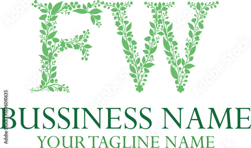 FW F fw initial logo | initial based abstract modern minimal creative logo, vector template image. luxury logotype logo, real estate homie logo. typography logo. initials logo