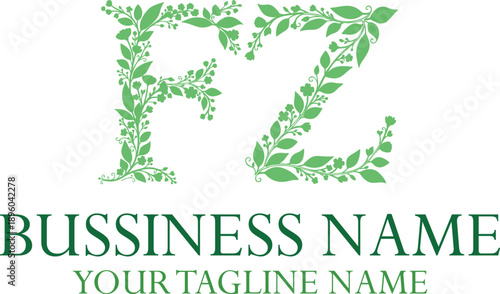 FZ F fz initial logo | initial based abstract modern minimal creative logo, vector template image. luxury logotype logo, real estate homie logo. typography logo. initials logo