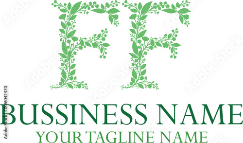 FF F ff initial logo | initial based abstract modern minimal creative logo, vector template image. luxury logotype logo, real estate homie logo. typography logo. initials logo