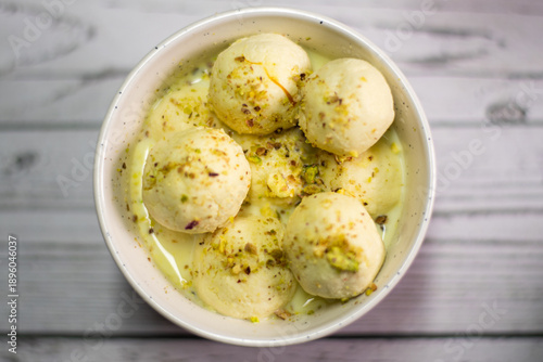 Rasmalai is a very popular Indian dessert.