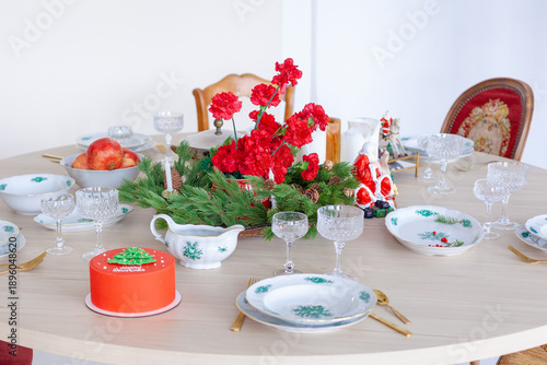 christmas vintage decor in a studio