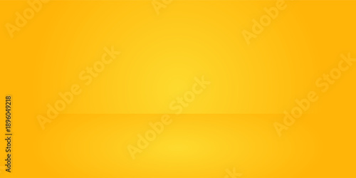 Studio background abstract with Gradient in empty room studio  Yellow empty room studio gradient used for background abstract