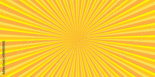 Yellow sunburst background pattern with radiant lines. Perfect for attention-grabbing designs  posters  promotional materials abstract art design