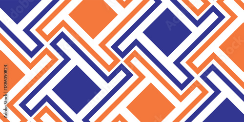 Modern seamless abstract geometric pattern. Vector Illustration. Reflectarray antenna background abstract