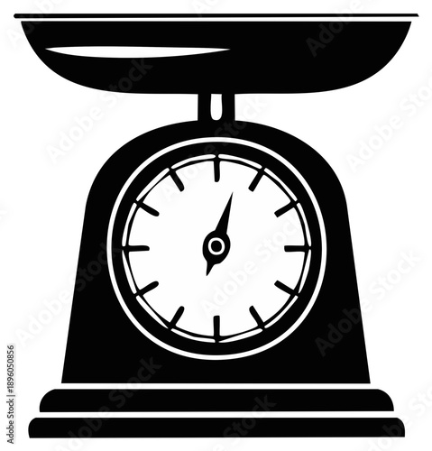 Retro Kitchen Scale for Food Weighing Vintage Measurement Device