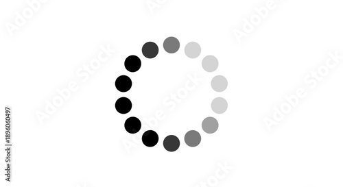 Loading Spinner Icon – Circular Dotted Progress Indicator