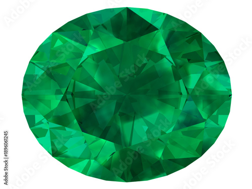 Radiant Emerald Gemstone - High-Resolution Stock Image, A stunning high-resolution emerald gemstone with intricate facets. Perfect for jewelry, luxury, or design projects.