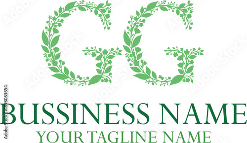 GG G gg initial logo | initial based abstract modern minimal creative logo, vector template image. luxury logotype logo, real estate homie logo. typography logo. initials logo