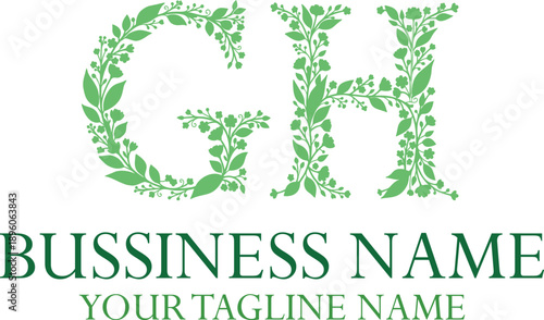 GH G gh initial logo | initial based abstract modern minimal creative logo, vector template image. luxury logotype logo, real estate homie logo. typography logo. initials logo