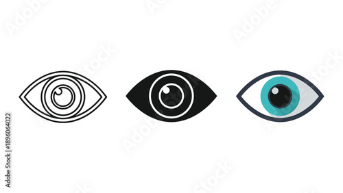 Different eye designs representing unique styles