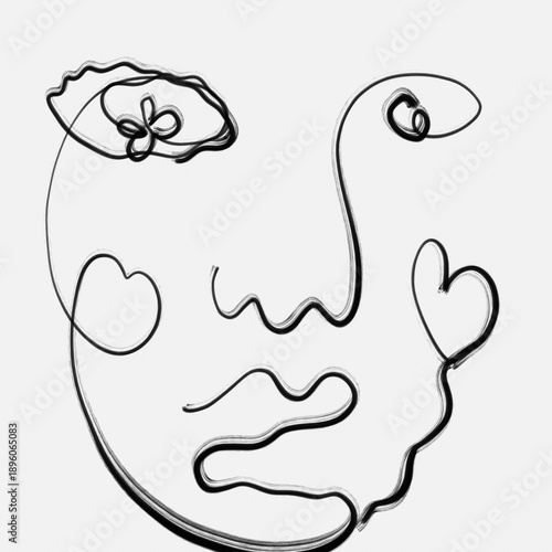 face drawing mask illustration 