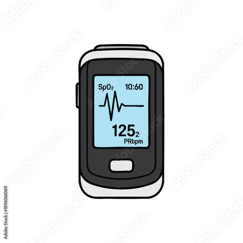 Pulse Oximeter Device Illustration