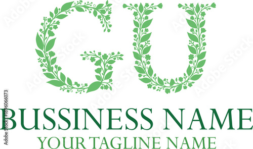 GU G gu initial logo | initial based abstract modern minimal creative logo, vector template image. luxury logotype logo, real estate homie logo. typography logo. initials logo