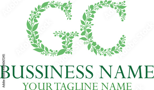 GC G gc initial logo | initial based abstract modern minimal creative logo, vector template image. luxury logotype logo, real estate homie logo. typography logo. initials logo