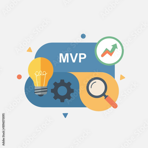 Minimal Viable Product Business Concept Icon.