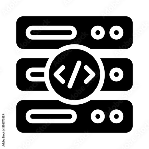 Data server with code in the transfer technology, perfect for designs, website banners, and software development concepts.
