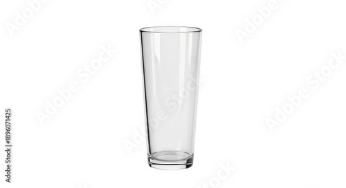 Bild auf Leinwand Empty Clear Glass Tumbler On Black Background