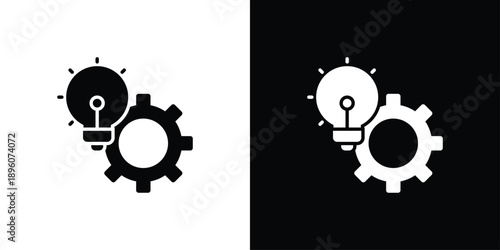 Process Icon Sheet Black And White