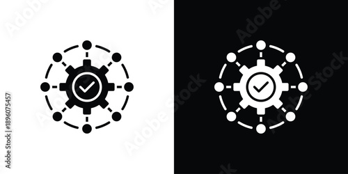 Integration Icon Sheet Black And White