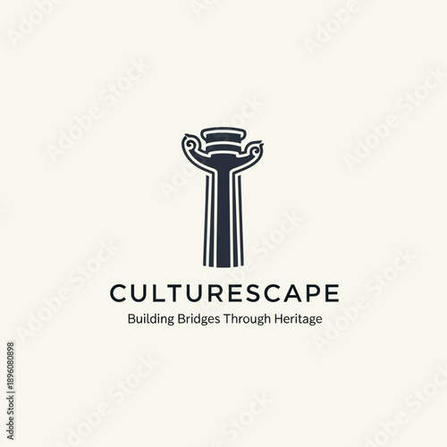 Culturescape Logo Design with Heritage Theme.
