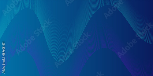 Abstract glowing wave lines on dark blue background. Dynamic wave pattern. Modern flowing wavy lines. Futuristic technology concept. Suit for banner, poster, cover, brochure, flyer, website,eps.10