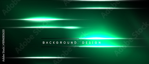 Dark green background features bright horizontal lines. Minimalist design with text indicating background design. Modern aesthetic, sleek presentation.